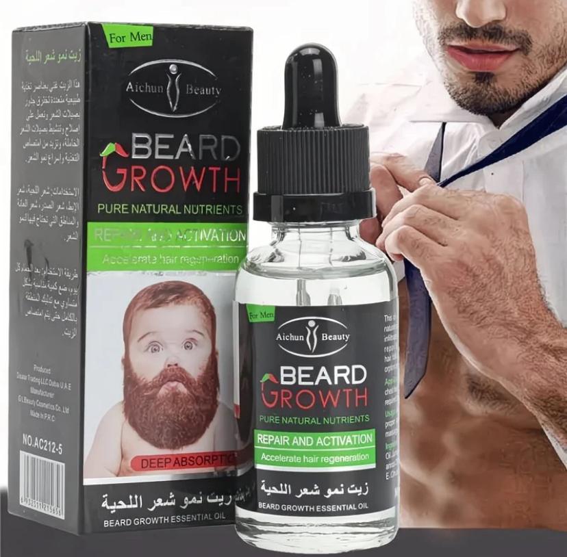 🌿 L'huile de croissance biologique pour barbe et cheveux The Shape™ – Plus épaisse, plus fournie, plus forte ✨ Dites adieu aux barbes inégales et aux cheveux clairsemés – découvrez le secret naturel d'une croissance imparable. ✨